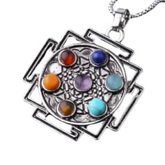 ARTESANA - Collar Protector 7 Chakras Mándala Antiguo