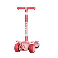 GENERICO - Scooter Monopatín Niños Avión Rosado