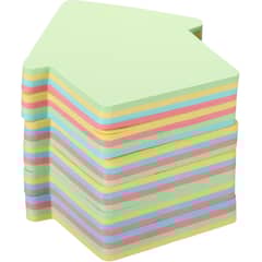 NICE - 1200 Notas Adhes Marcad. Post Neon Papel (Flecha )7x7cm