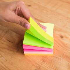 NICE - 1200 Notas Adhes Marcad. Post Neon Papel 6.1x7.6cm