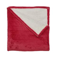 VELUTTI - Frazada Sherpa Atlas Guinda 1,5 plazas