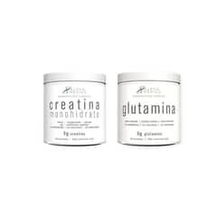 ALPHAMEDICA - PACK CREATINA MONOHIDRATADA 300GR + GLUTAMINA 300GR - ALPHA MEDICA