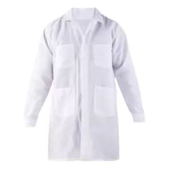 METALFER - Cotona Poplin Blanca Delantal Laboratorio Bata