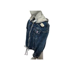 GENERICO - Chaqueta Mezclilla De Jean Con Capucha Desmontable Para Niña