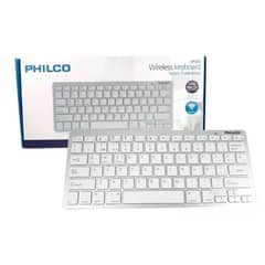 PHILCO - Teclado bluetooth AP382 QWERTY color blanco