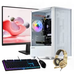 HYPERPC - PC GAMER Blanco + MONITOR 24 + Perif: AMD RYZEN 5 4600g 16gb 1Tb Vega 8 WiFi