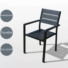 SM - Silla de Terraza Restaurantes Hotel Exteriores PACK X2 Negra