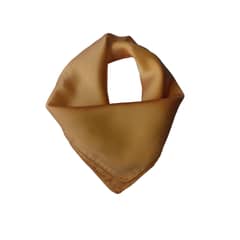 GENERICO - Pañuelo tipo seda color liso mostaza 0015MZ
