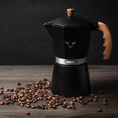 WAYU - Cafetera Italiana Color Negro