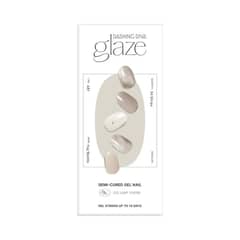 DASHING DIVA - Glaze Semi-Cured Gel Nail: ZMA409N Fog Marble