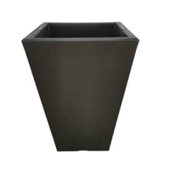 MOBII - Macetero Autorregante Grande Simil Piedra 70x35x35 Negro