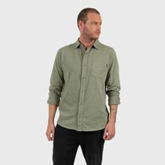 BUBBA - Long Sleeve Cotton Shirt Militar Black