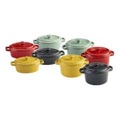 KITCHENWARE - Set 8 Mini Ramekines Cerámica Surtidos