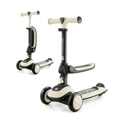 KINDERKRAFT - Triciclo Monopatin 2en1 Halley Stone White