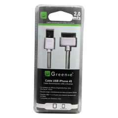 GREEN E - Cable USB a IPhone 30 Pines 2MTS
