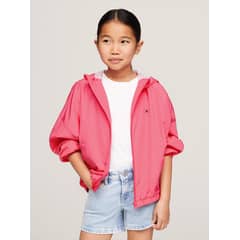 TOMMY HILFIGER - Cortavientos Hoodie Essential Rosado Tommy Hilfiger.