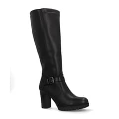 NEW WALK - Bota Taco Cuadrado Negro