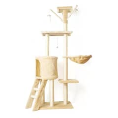 ACTUAL - Rascador Torre de Juegos Para Gatos Con Hamaca.