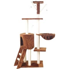 ACTUAL - Rascador Torre de Juegos Para Gatos Con Hamaca.