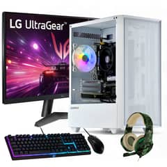 HYPERPC - PC GAMER Blanco + MONITOR 24 + Perif: AMD RYZEN 7 5700 32gb 1Tb GTX 1650 WiFi