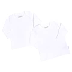 INFANTI - Bipack Camiseta Blanca Unisex Talla 3-6 Meses