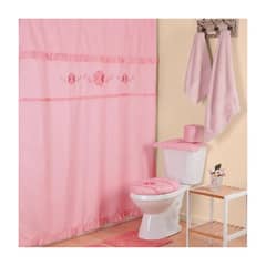 VELUTTI - Juego de baño 6 Piezas Carlota Damasco