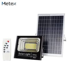 METEX - Foco Solar 300w Panel Solar Ip67 Kit Control