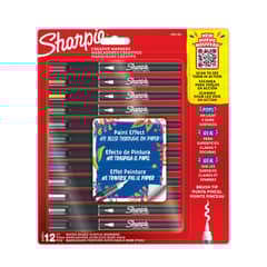 SHARPIE - 12 Marcadores Acrilicos Punta Pincel Color Surtido