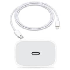 APPLE - Cargador 20w Carga Rápida + Cable Usb-C A Lightning 1 mt...