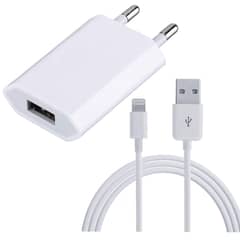 APPLE - Cargador Adaptador Original 5w iPhone + Cable USB Lightning 1mt