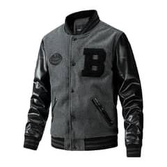 DANWEILE - Chaqueta Pu Hombre - gris