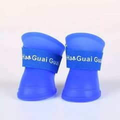 METALFER - Botas Antideslizante Impermeable Mascota Perro Talla M Azul