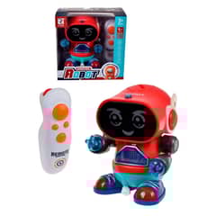 ANSALDO - ROBOT RADIO CONTROLADO 15 CM CON LUCES MOVIMIENTO Y MUSICA