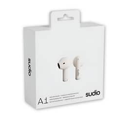 SUDIO - Audífonos Premium Line Earphones A1 TWS MIDNIGHT WHITE - Blanco
