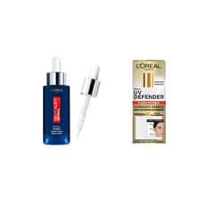 LOREAL PARIS - Pack Serum Revitalif Retinol + UV defender Fluido Invisible.