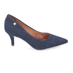 VIZZANO - Zapato Taco Aguja Stiletto Denim Jeans Azul Oscuro