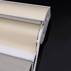 HOME DESIGN - Cortina Roller Doble-Beige 180x240 Black-out
