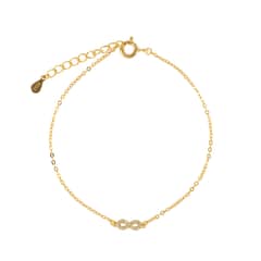 BOAZ JOYAS - PULSERA INFINITO BAÑADA EN ORO