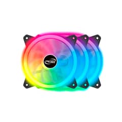 FANTECH - Pack 3 Ventiladores Turbine 120mm RGB + Controlador