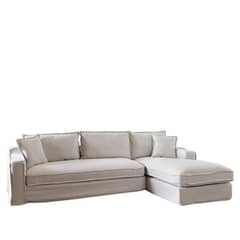 AMOBLE - Sofa Sven Seccional Derecho Beige H  Amoblé