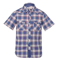 LIPPI - Camisa Niño Mountain Towns Shorts Sleeve Shirt Azul Grisaceo / Celeste