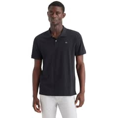 DOCKERS - Polera Hombre Polo Rib Collar Regular Fit Negro