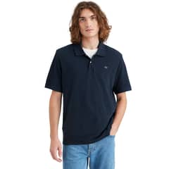 DOCKERS - Polera Hombre Polo Rib Collar Regular Fit Azul