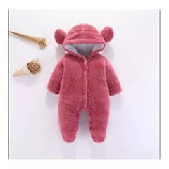 BEBE CONFORT - Enterito De Invierno Osito Peludito Polar Bebés Fucsia