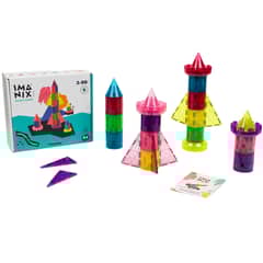 BRAINTOYS - Imanix Rocket Castle 64 piezas magnéticas -