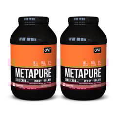 QNT - Pack x 2 Proteina Metapure Whey Isolate Zero Carb 908gr Frutilla