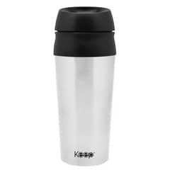 KEEP - Mug Térmico Con Botón 450ml Tipo Vaso Color Negro