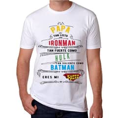 IMPRIME A TU PINTA - POLERA DÍA DEL PADRE SUPER PAPÁ