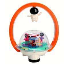 SPACEZAT - Bola con Luces LED Juguete Astronauta con Engranaje y Sonido