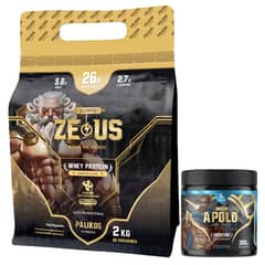 PALIKOS FITNESS - Whey Protein Zeus 2kg Doypack Capuccino +Creatina Apolo 300g